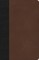 KJV Thinline Bible, Black/Brown Leathertouch
