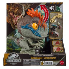 JURASSIC WORLD FIERCE FEEDER interaktyvus dinozauras Velociraptor (JKG86)