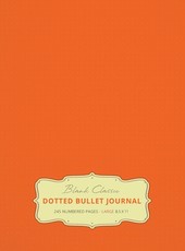 Large 8.5 x 11 Dotted Bullet Journal (Orange #19) Hardcover - 245 Numbered Pages