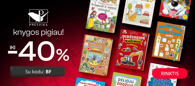 Leidyklos PRESVIKA knygoms iki -40% extra nuolaidos!