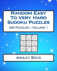 Random Easy To Very Hard Sudoku Puzzles