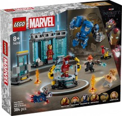 Blokeliai Superherojai 76315 Žmogaus Geležies laboratorija: Armor salė