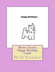 Biewer Terrier Happy Birthday Cards