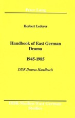 Handbook of East German Drama- 1945 - 1985