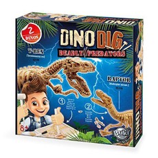 Archeologo rinkinys „Iškask du skirtingus dinozaurus“