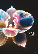 2026 m. A5 darbo kalendorius ORCHIDĖJA