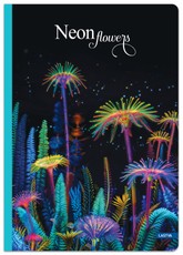 Sąsiuvinis(platus) A5 12lap 80g linija NEON FLOWERS