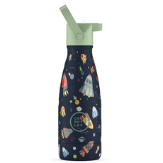 Vaikiška nerūdijančio plieno gertuvė Cool Bottles „Space Rockets“, 260 ml