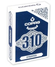 Copag 310 Slimline Stripper — siaurų plastiko žaidimų kortų kaladė (magijos „stripper“ kortos)
