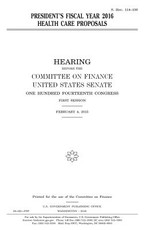 President's fiscal year 2016 health care proposals