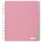Sąsiuvinis su spirale, plastikiniu viršeliu CLASSIC B5 120lap., lang., rausvas