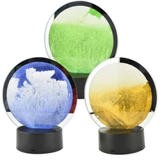 Smėlio lempa su led apšvietimu, 20 cm