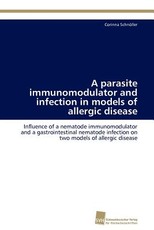 A parasite immunomodulator and infection in models of allergic disease