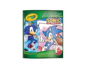 CRAYOLA SONIC Spalvinimo rinkinys su lipdukais