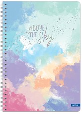 Sąsiuvinis su spirale A5 100lap 70g linija SKY