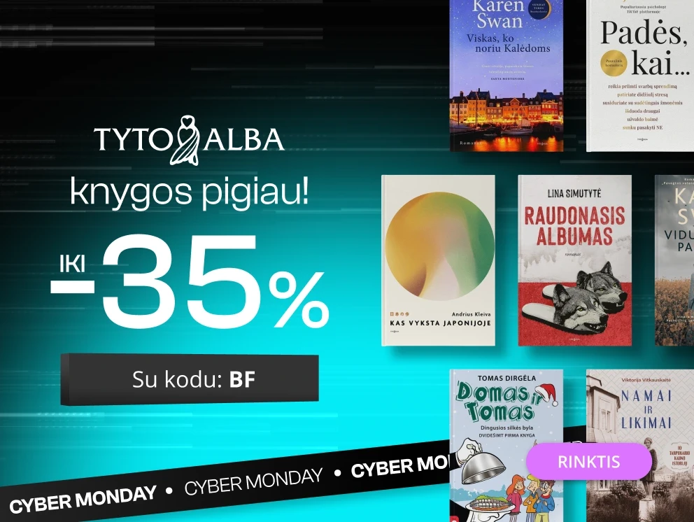 Leidyklos TYTO ALBA knygoms iki -35% extra nuolaidos!