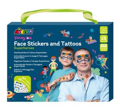 AVENIR Veido lipdukai ir tatuiruotės „Superherojai“