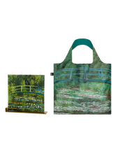 Dovanų rinkinys Žvakė FLATYZ „Claude Monet – The Japanese Footbridge“ + LOQI pirkinių krepšys „CLAUDE MONET Japanese Footbridge“