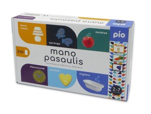 Lavinamųjų kortelių rinkinys PIO „Mano pasaulis“, 2–7 metų vaikams