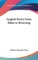 English Poetry from Blake to Browning