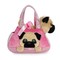 AURORA FANCY PALS Pliušinis mopsas rankinėje, 20 cm