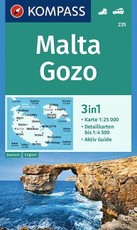 KOMPASS Wanderkarte 235 Malta, Gozo 1:25.000
