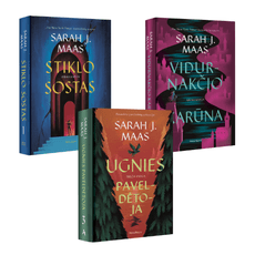 Sarah J. Maas 3 knygų rinkinys: Stiklo sostas + Vidurnakčio karūna + Ugnies paveldėtoja Sarah J. Maas 3 knygų rinkinys: Stiklo sostas + Vidurnakčio karūna + Ugnies paveldėtoja