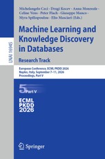 Machine Learning and Knowledge Discovery in Databases. Research Track