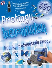 Protingų berniukų lipdukų ir užduotėlių knyga