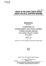 Update on the latest climate change science and local adaptation measures