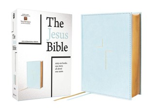 The Jesus Bible, NIV Edition, Leathersoft Over Board, Blue, Comfort Print