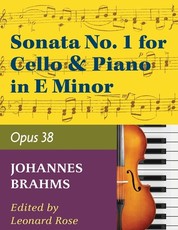 Brahms, Johannes - Sonata No. 1 in e minor Op. 38 for Cello and Piano - by Rose - International