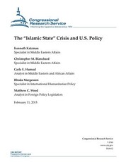 The "Islamic State" Crisis and U.S. Policy