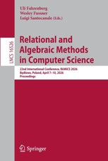 Relational and Algebraic Methods in Computer Science