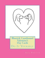 Bluetick Coonhound Valentine's Day Cards