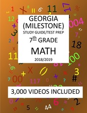 7th Grade GEORGIA MILESTONE, 2019 MATH, Test Prep
