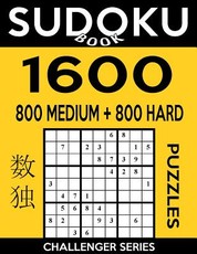 Sudoku Book 1,600 Puzzles, 800 Medium and 800 Hard