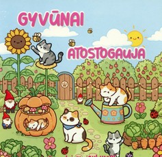 Kačiukai. Gyvūnai atostogauja. Ramybė ir jaukumas