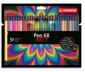 Flomasteriai PEN 68 ARTY 24sp.+6neon