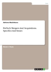 FinTech Mergers And &#1040;cquisitions. Specifics And Issues