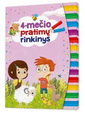 4-mečio pratimų rinkinys (3 užduočių knygelės su lipdukais)