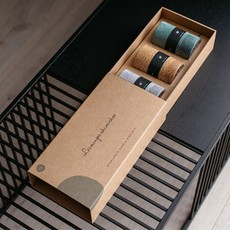 Kvepiančių palmių vaško žvakių rinkinys „Laimingos akimirkos“ (3 vnt.) Kvepiančių palmių vaško žvakių rinkinys „Laimingos akimirkos“ (3 vnt.)
