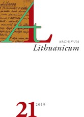 Archivum Lituanicum 21