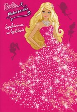 Barbie. Mados pasaka. Spalvinimas su lipdukais