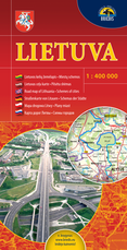 Lietuva. Kelių žemėlapis, 1 : 400 000