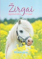 Žirgai. Spalvinimo knyga