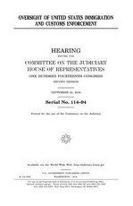 Oversight of United States Immigration and Customs Enforcement