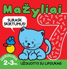 Mažyliai 7. Surask skirtumus! Užduotys su lipdukais