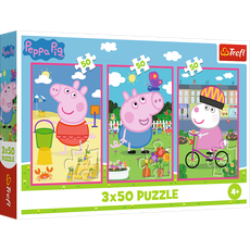 TREFL PEPPA PIG Dėlionių rinkinys „Draugystės galia“, 3 x 50 det.