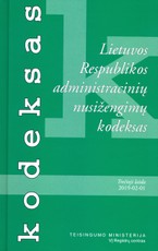 Lietuvos Respublikos administracinių nusižengimų kodeksas (2019 m. vasario 1 d.)